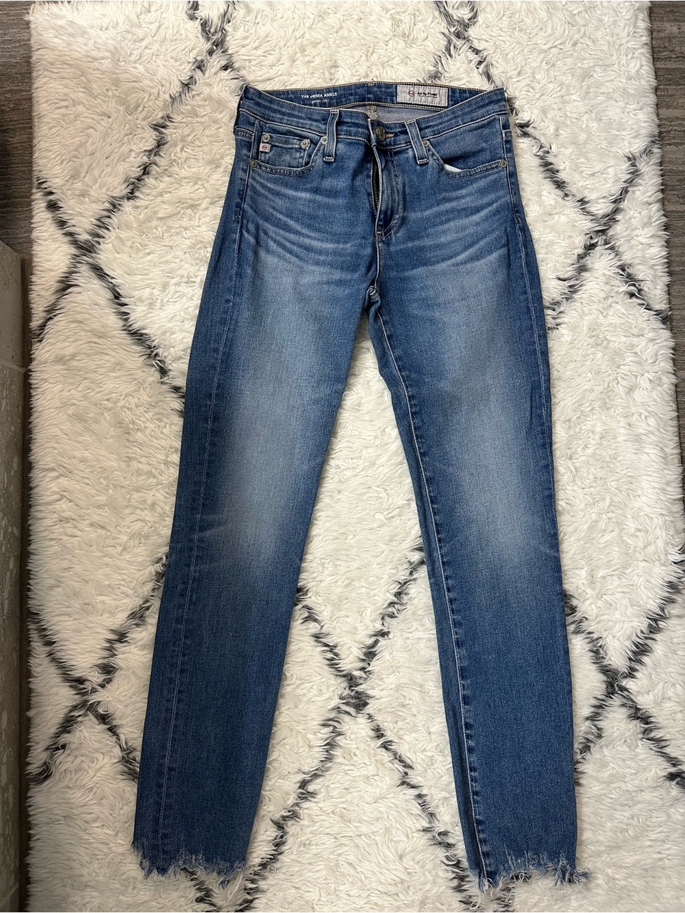 AG Adriano Goldschmied Medium Wash Prima Ankle Jeans